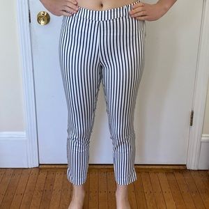 Striped trousers
